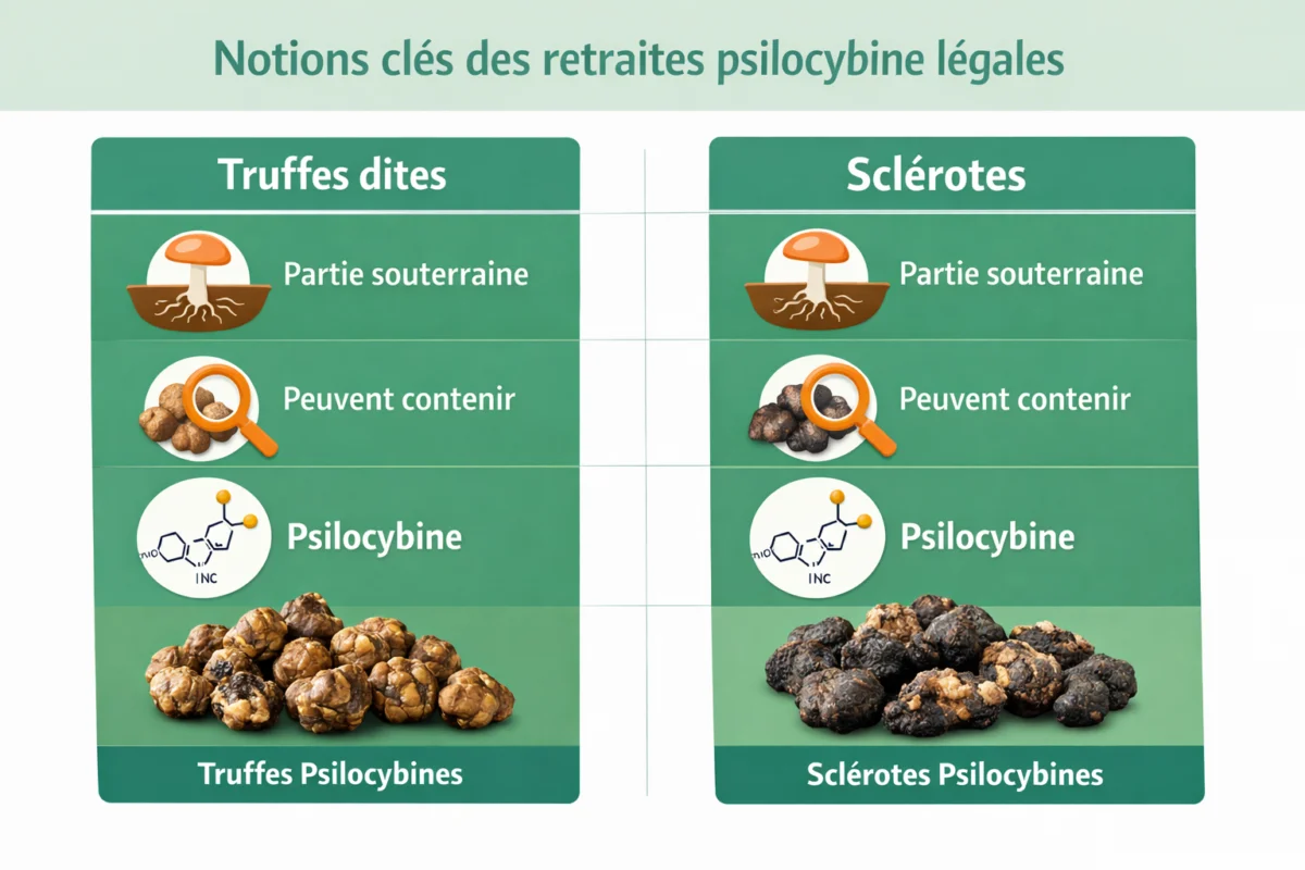 retraites psilocybine — Notions clés des retraites psilocybine légales
