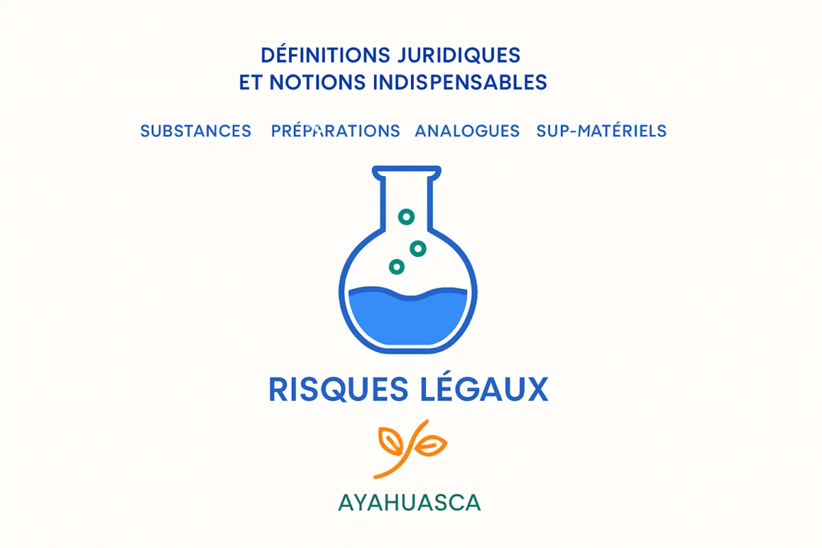 risques légaux Ayahuasca — Définitions juridiques et notions indispensables